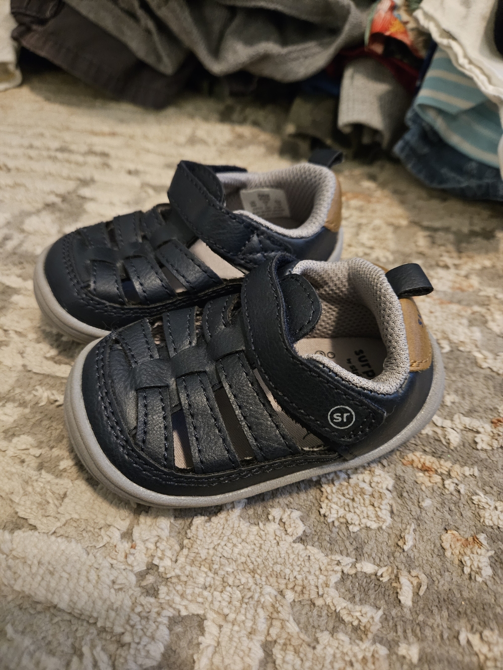 Stride Rite Navy Blue Baby/Toddler Sandals